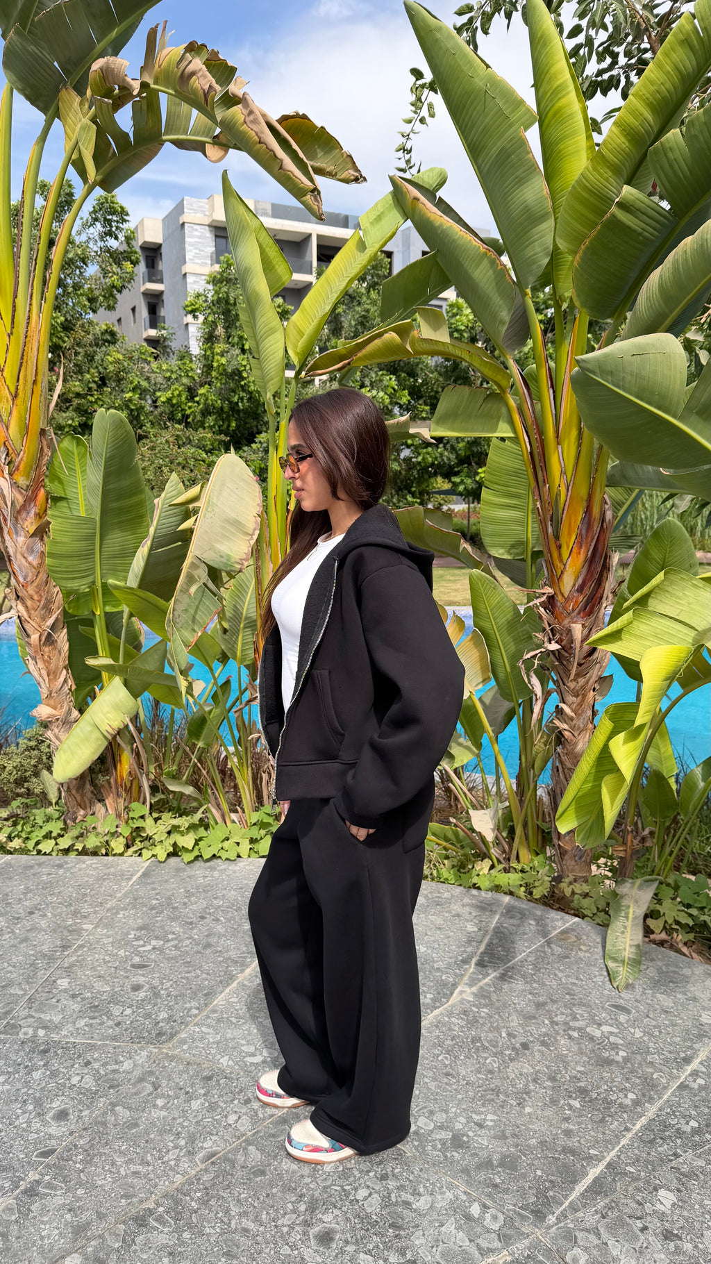 Black sweat set