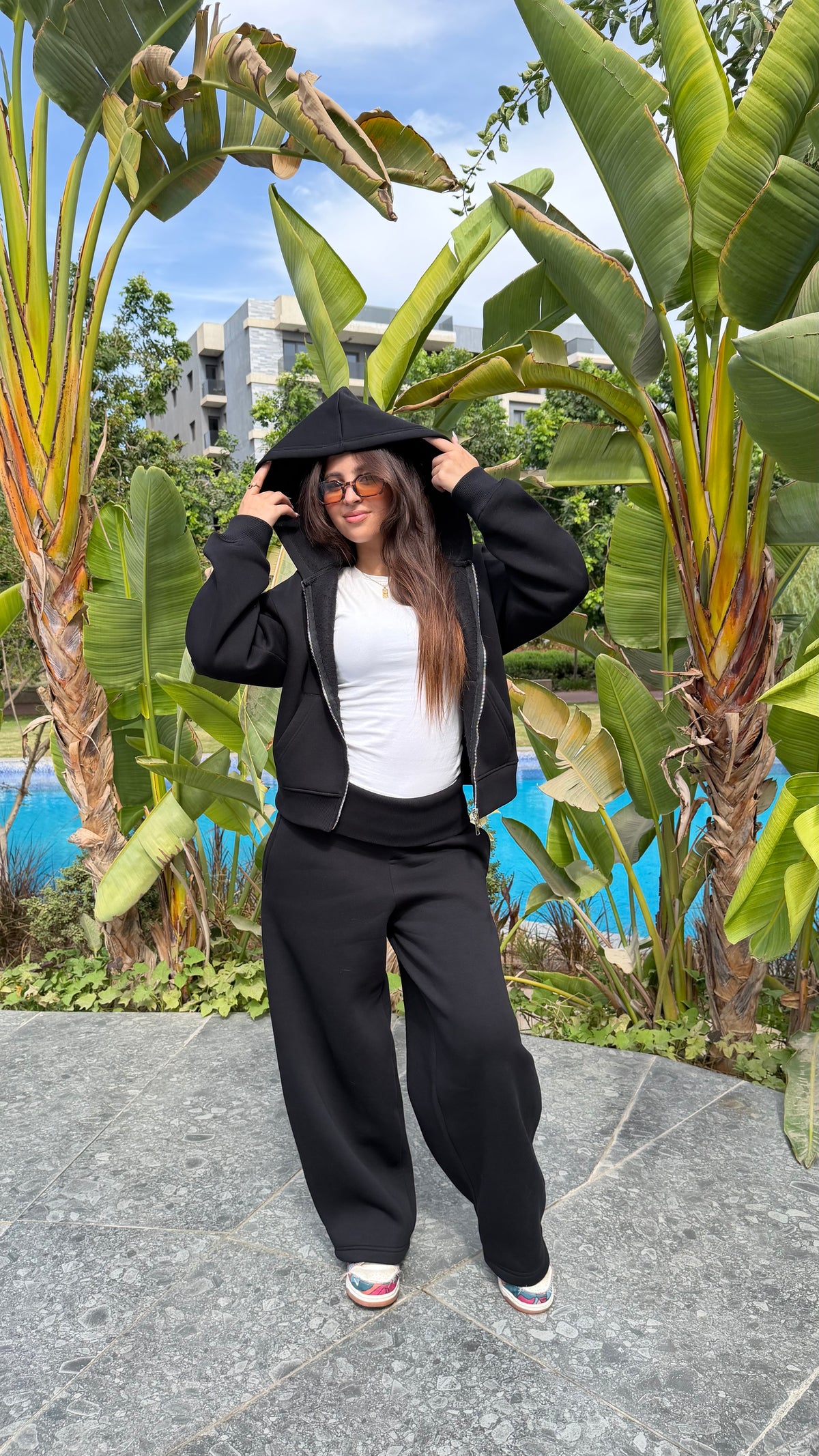 Black sweat set