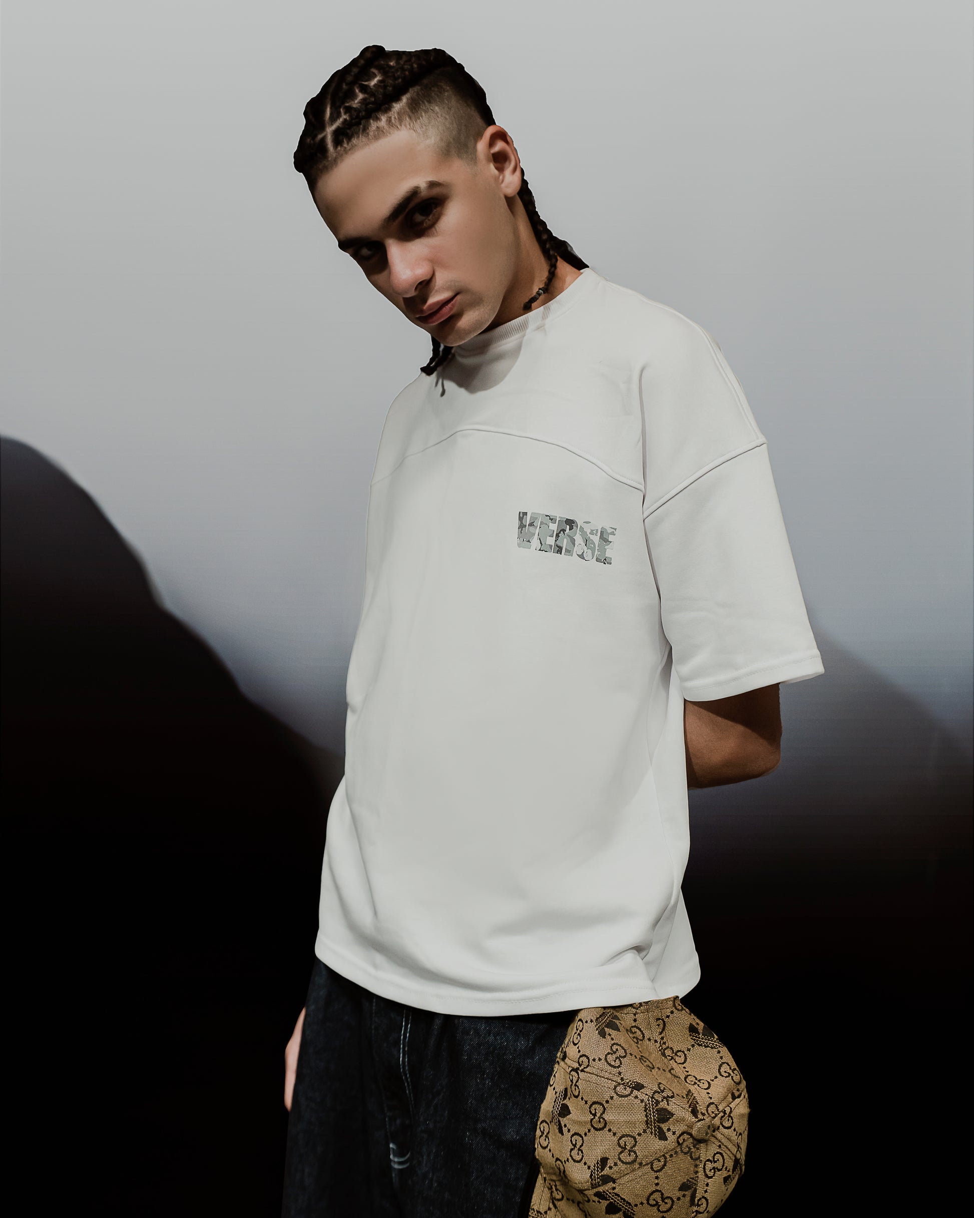 CAMO WHITE TEE