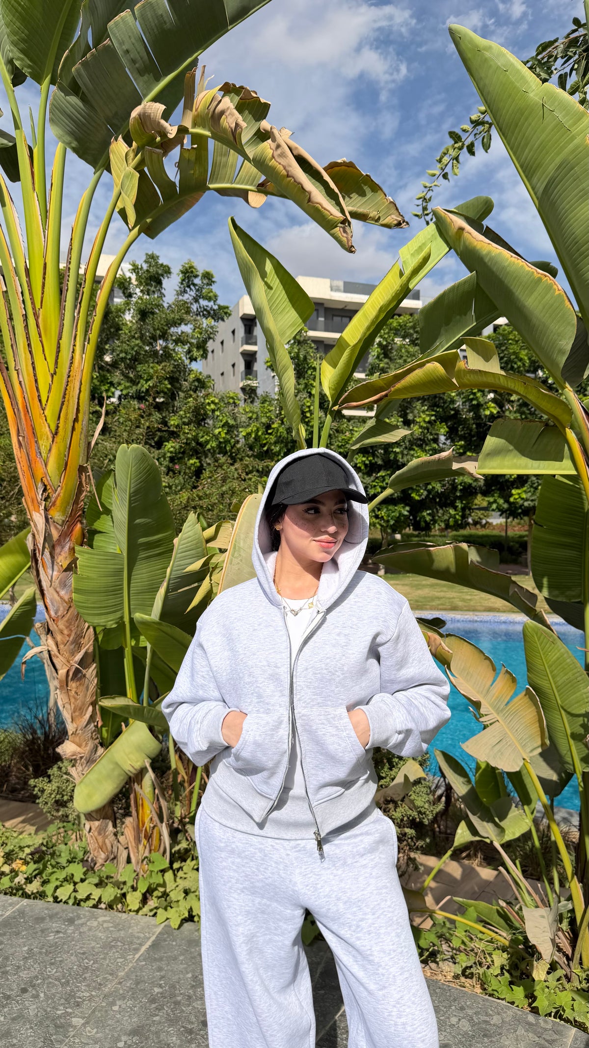 Grey sweat set