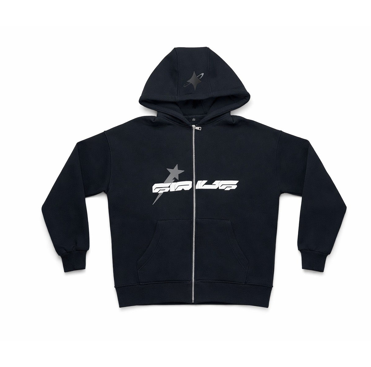 Sirus black zip up jacket