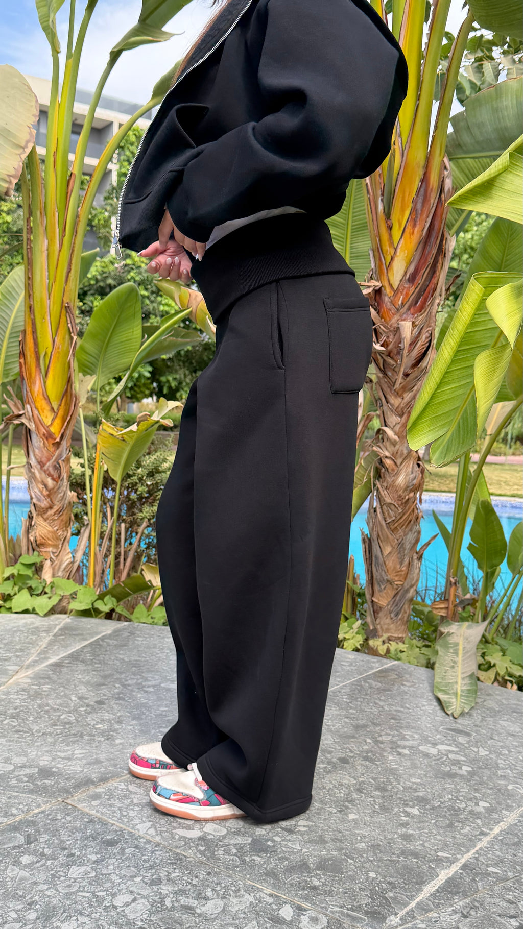 Black sweat set