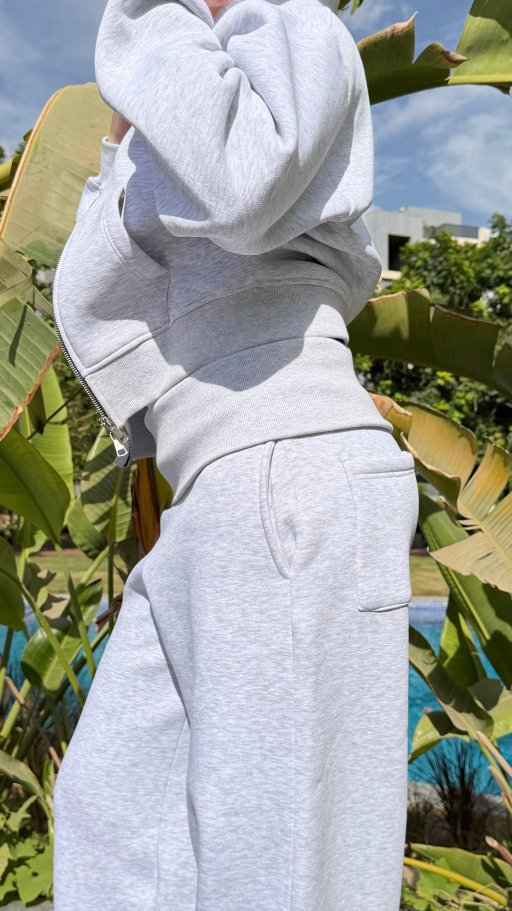 Grey sweat set