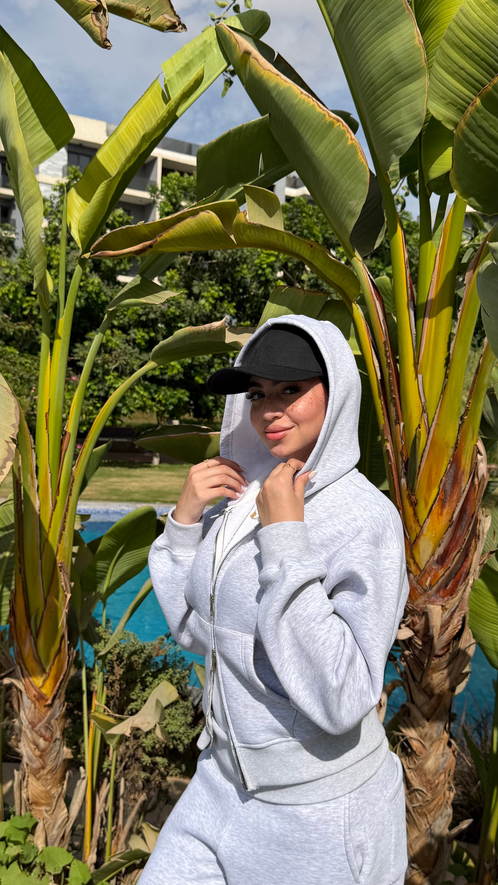 Grey sweat set