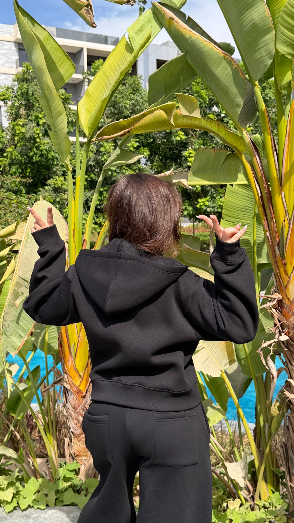 Black sweat jacket