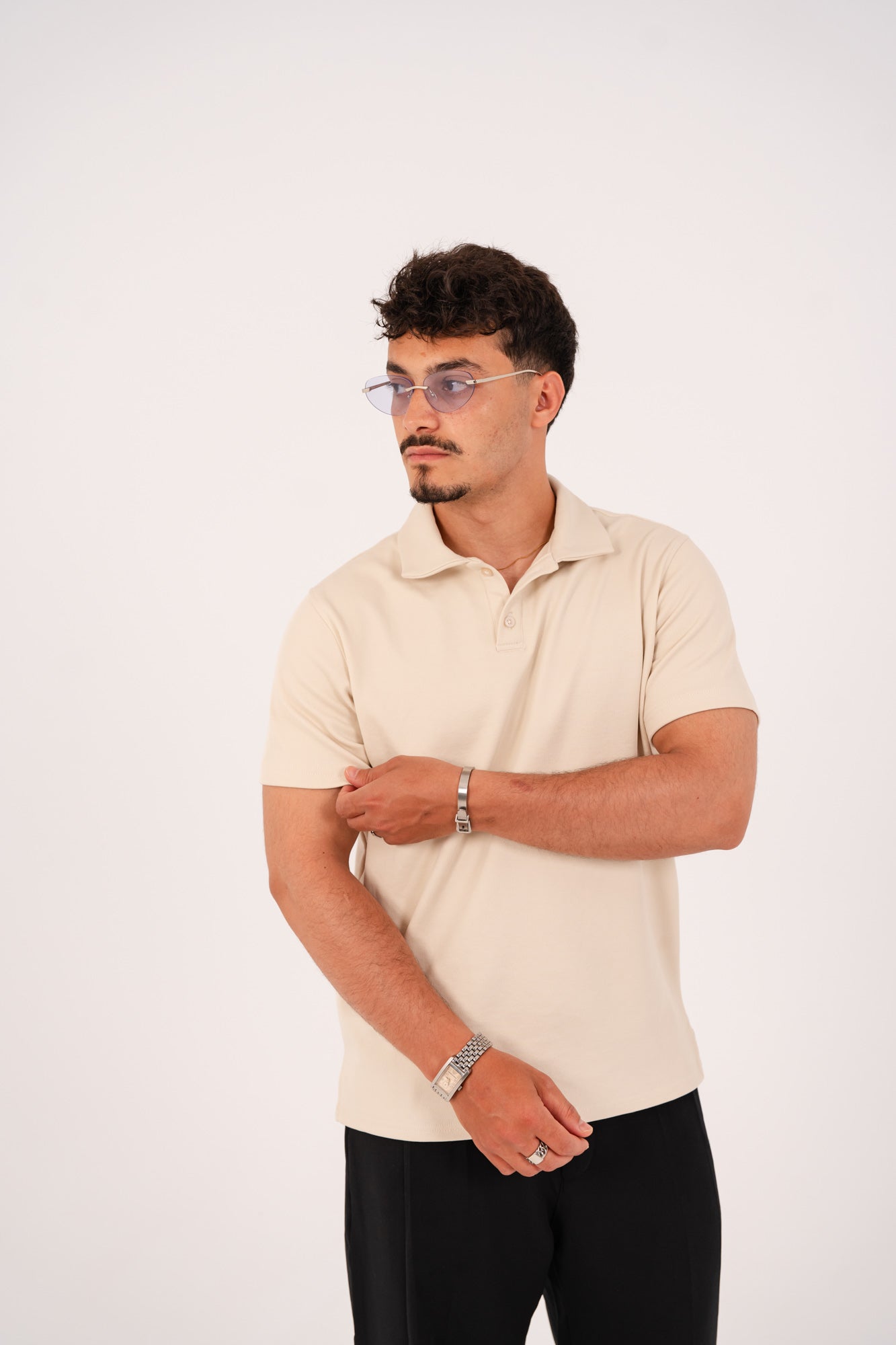 Signature beige polo