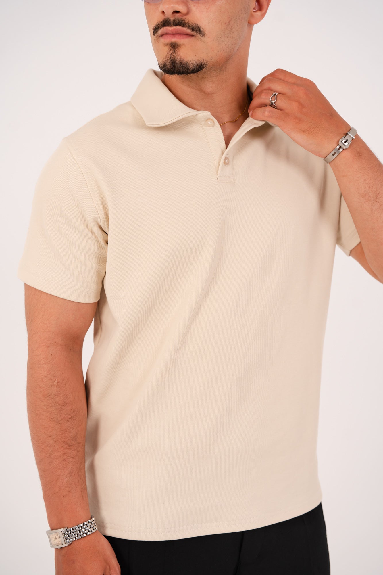 Signature beige polo