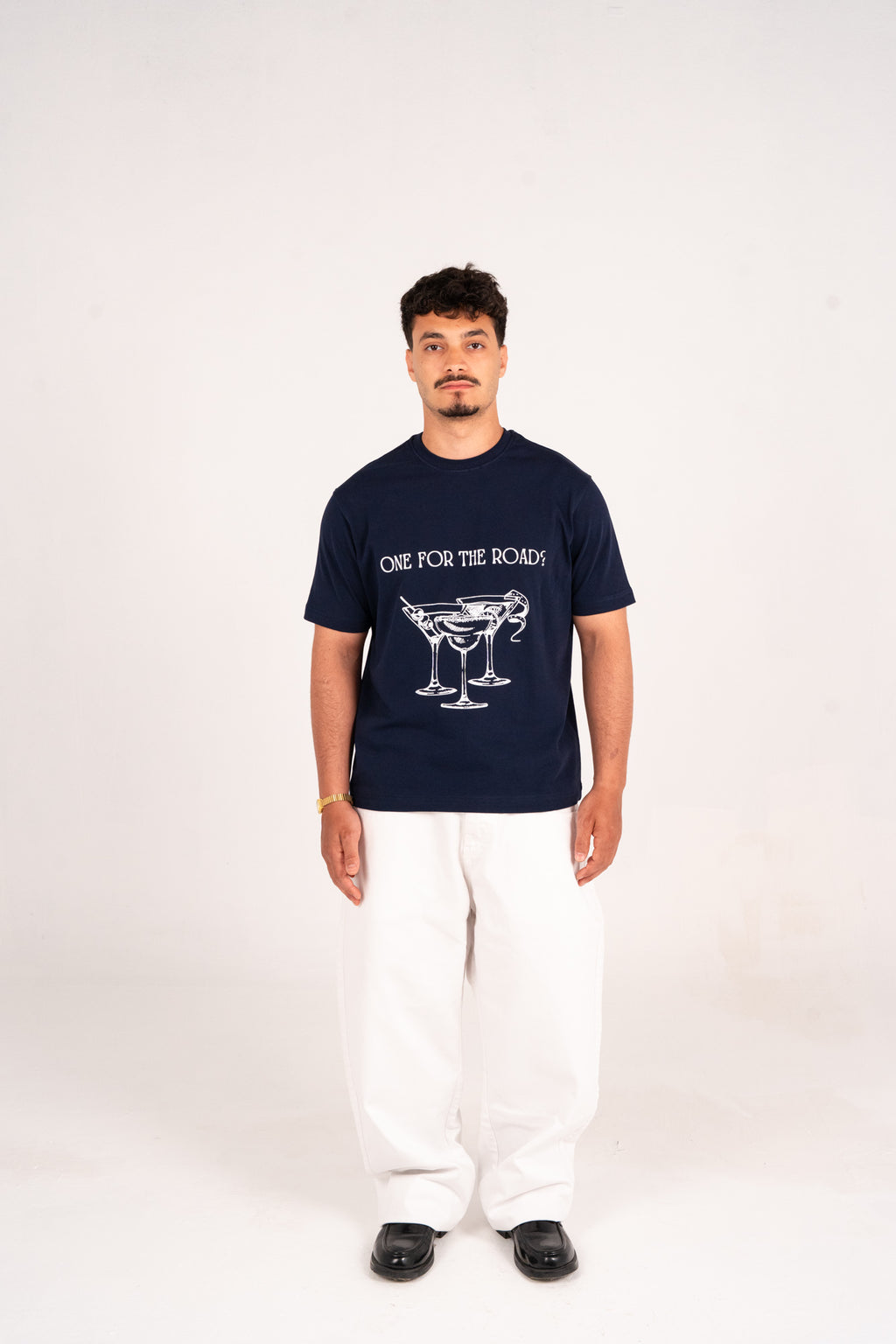 Navy graphic tee