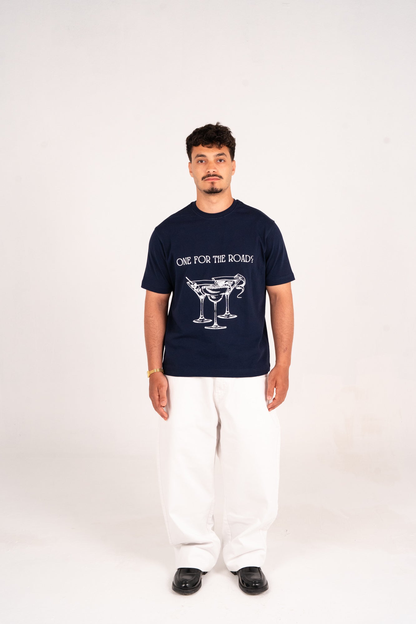 Navy graphic tee