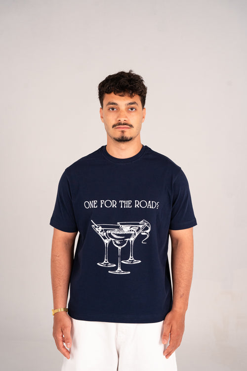 Navy graphic tee