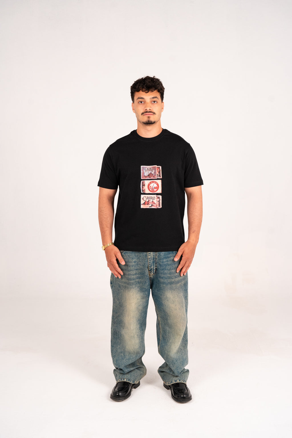 Black graphic tee