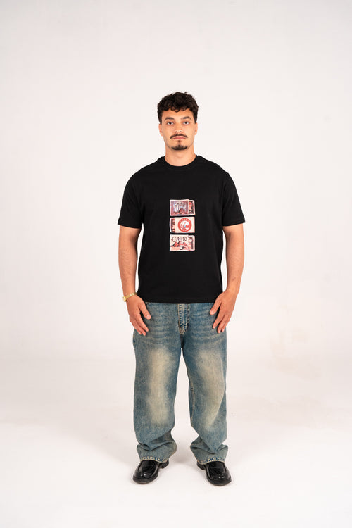 Black graphic tee