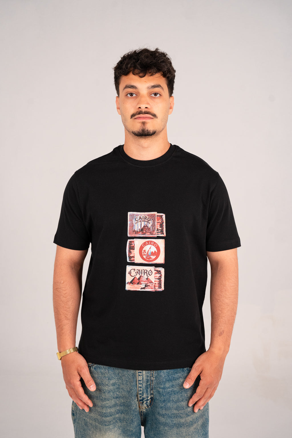 Black graphic tee