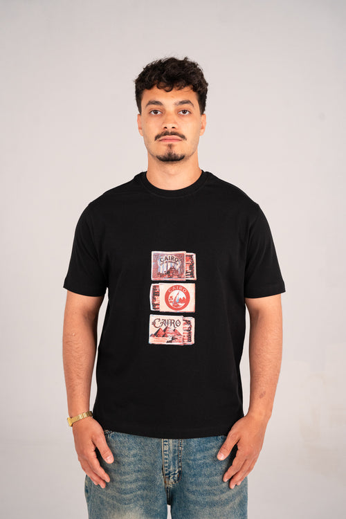 Black graphic tee