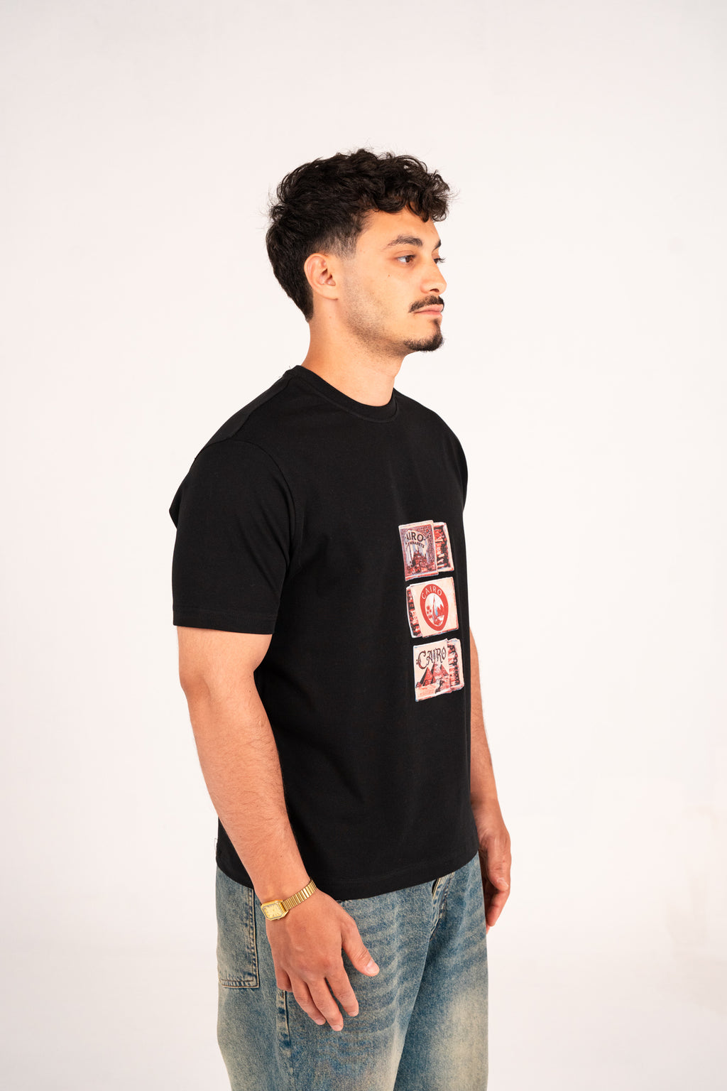 Black graphic tee