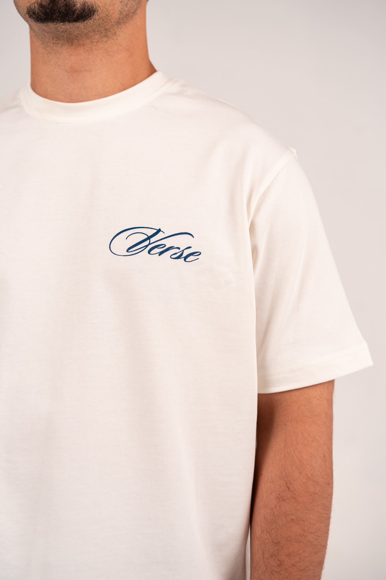 White graphic tee