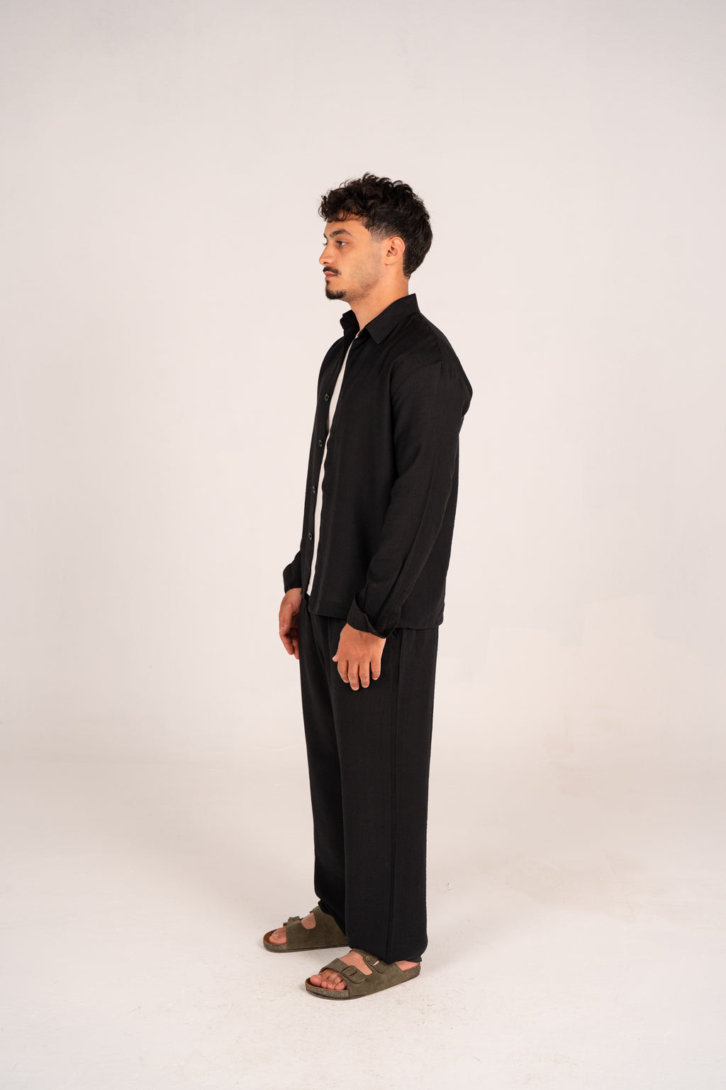Black linen set