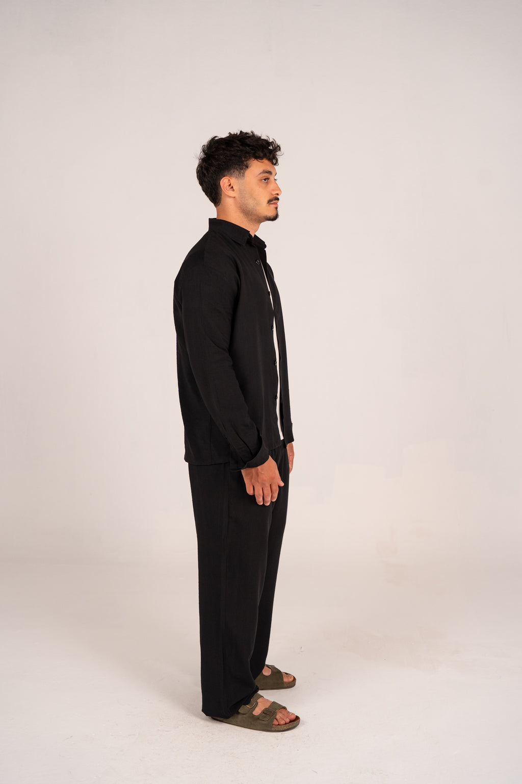 Black linen set