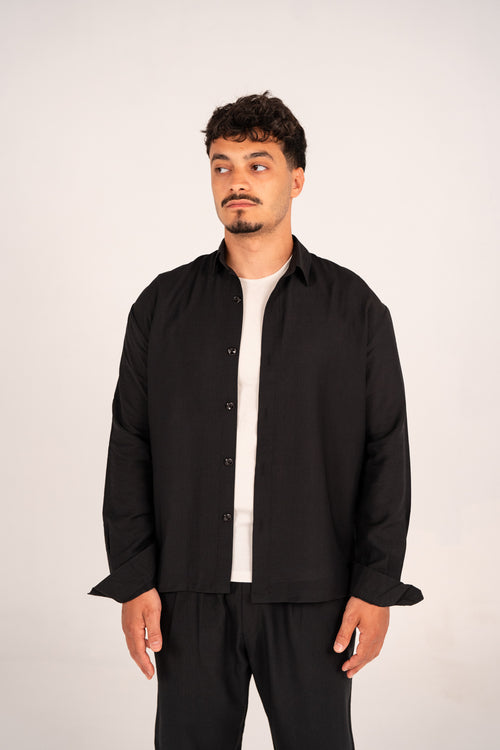 Black linen set