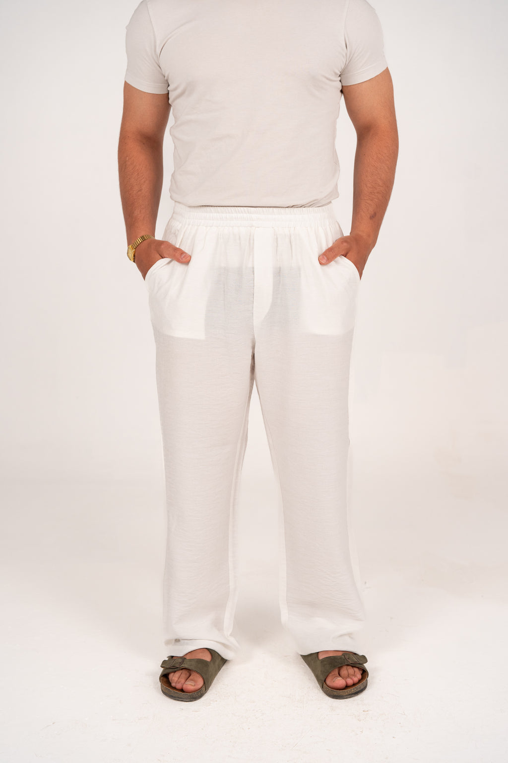 White linen set
