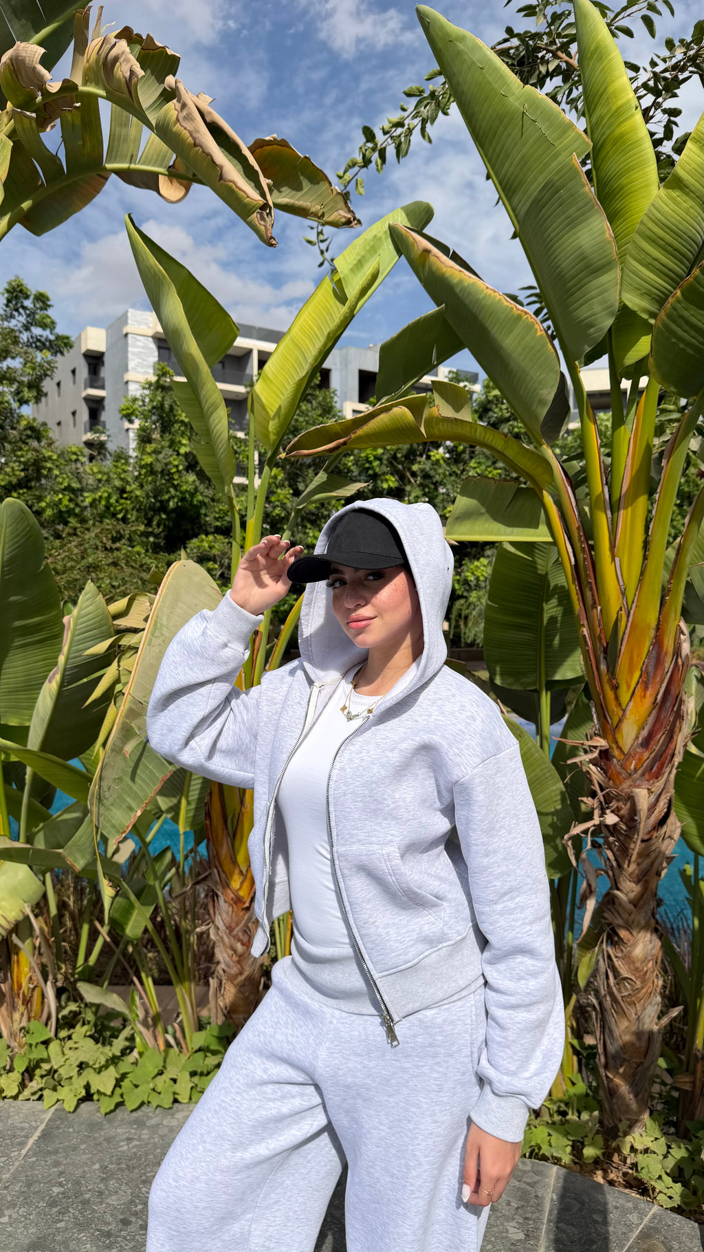 Grey sweat set